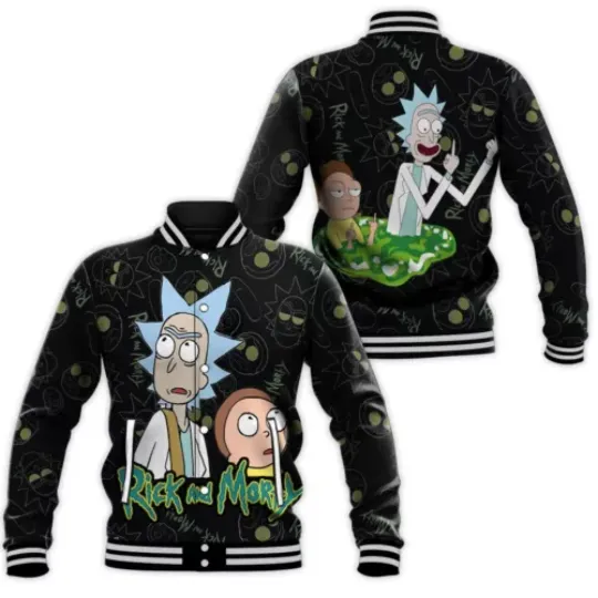 Rick And Rickandmorty Baseball Jacket, Cartoon Character