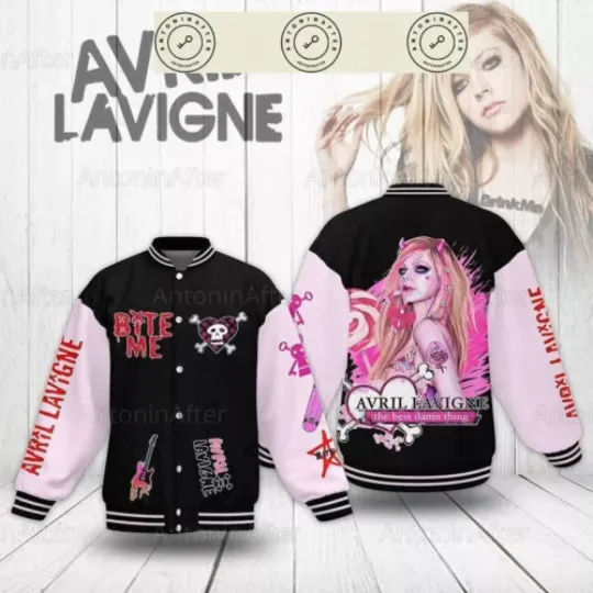 Avril Lavigne Baseball Jacket, Avril Lavigne Jacket