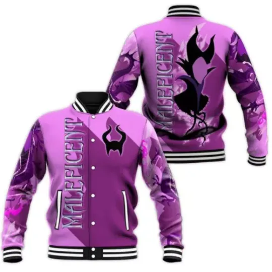 Villains Maleficent Disney Baseball Jacket