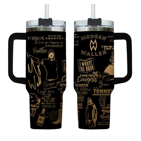 Wallen Signature Engraved 40 oz Tumbler