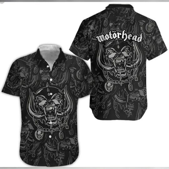 Motorhead Shull Hawaiian Shirt Rock And Roll Merch Gift For Fans