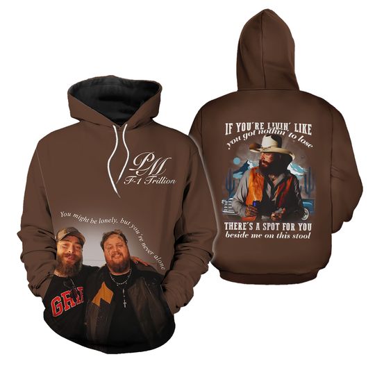 Post Malone x Jelly Roll F-1 Trillion Hoodie