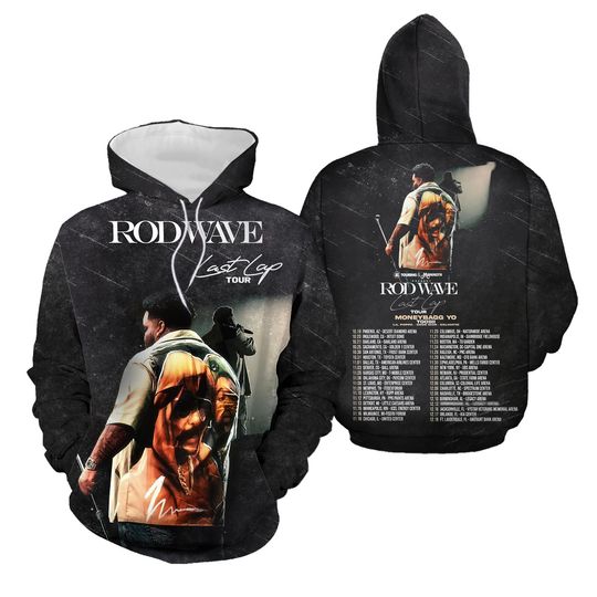 Rod Wave Last Lap Tour Moneybagg Yo Toosii 2024 3D Hoodie