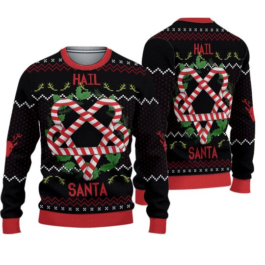 Hail Santa Ugly Christmas Sweater