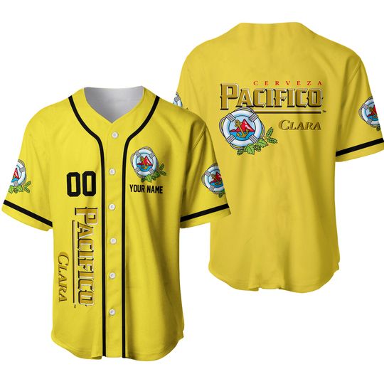 Personalized Pacifico Clara Beer All Over Print Baseball Shirt Best Gift