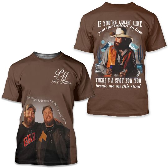 Post Malone x Jelly Roll F-1 Trillion Shirt