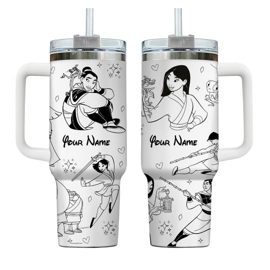 Custom Disney Mulan 40oz Tumbler