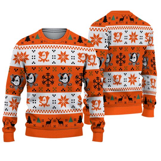 Anaheim Ducks Ugly Christmas Sweater Lightweight Unisex Christmas Gift