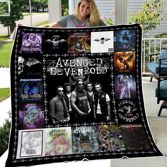 Avenged Sevenfold Albums Quilt Blanket, Gift for Fan Music Lovers Blanket
