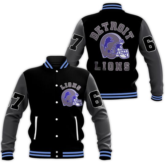 Letterman Detroit Lions Vintage Varsity Jacket