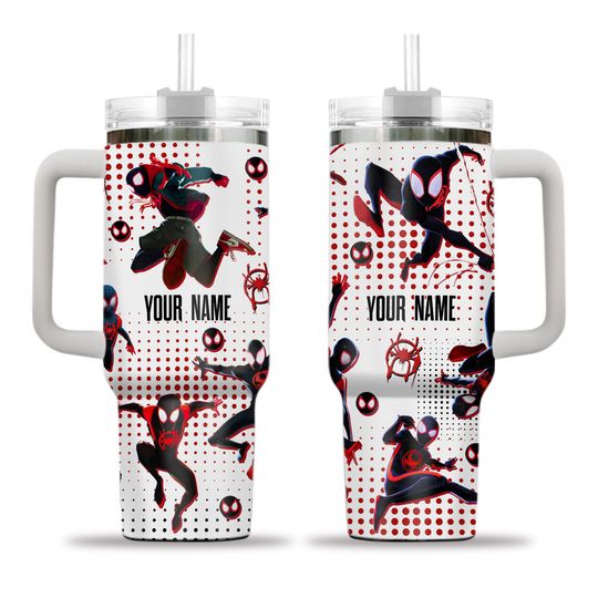 Custom Spiderman Miles Morales 40oz Tumbler