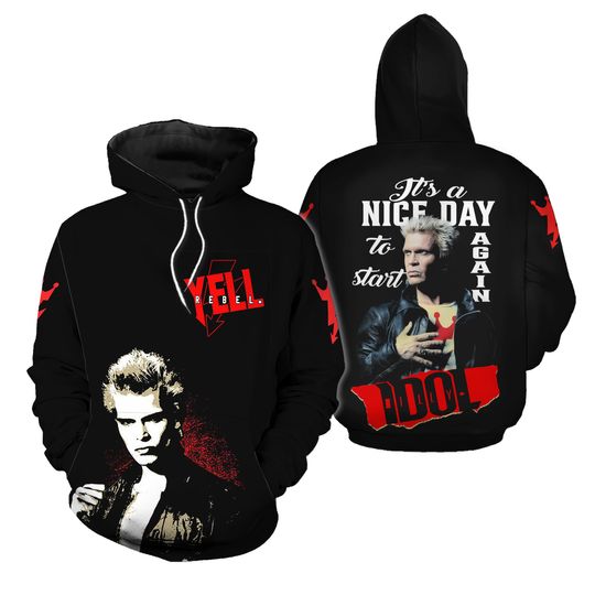 Billy Idol It’s A Nice Day To Start Again 3D Hoodie