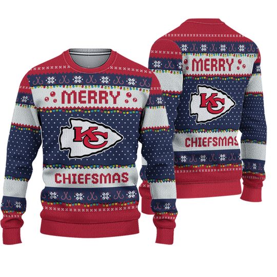 Christmas For Fans Kansas City Chiefs football Football Teams Ugly Christmas Sweater