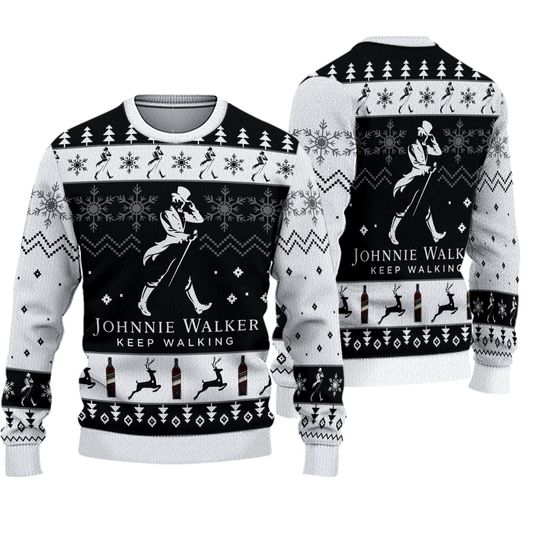 Christmas Johnnie Walker Ugly Sweater, Ugly Christmas Sweater, Winter Sweater For Men, Family Christmas Sweater, Christmas Women Shirt