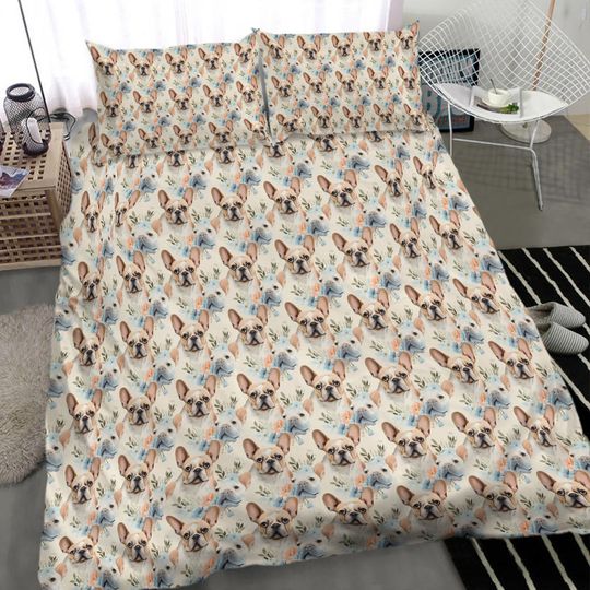 French Bulldog Bedding Set, Bulldog Decor