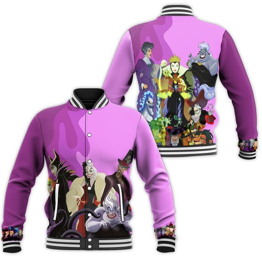 New Disney Maleficent Baseball Jacket
