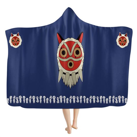 Princess Mononoke Studio Ghibli Hooded Blanket