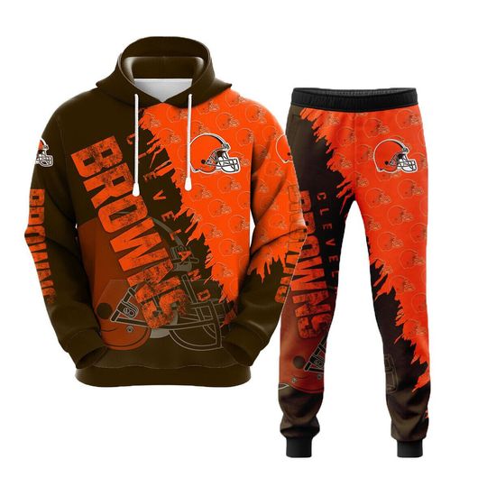 Cleveland Browns Mens Hoodie Joggers Sets