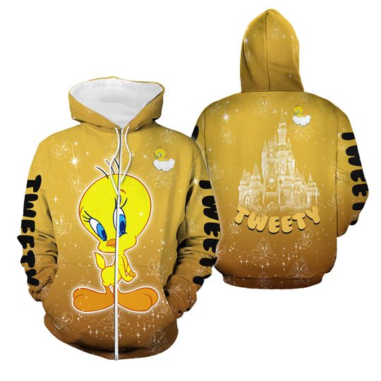 Tweety Hoodie, Disney Tweety Hoodie, Tweety Bird Hoodie, Bird Hoodie