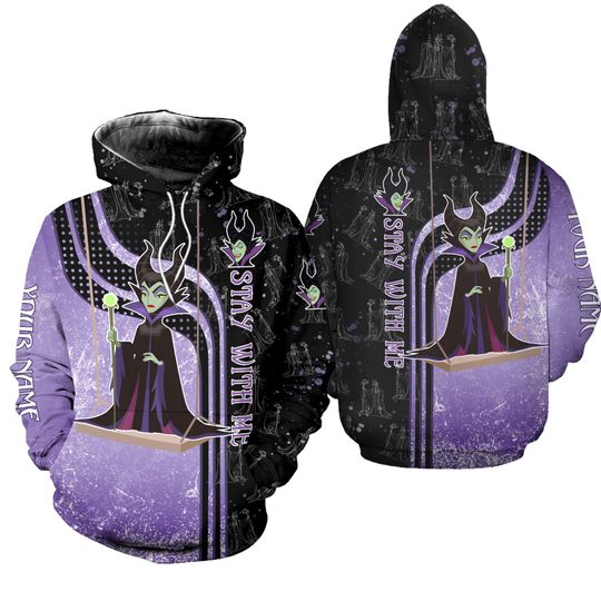 Maleficent Hoodie And Leggings, Custom Disney Villains Hoodie, Disney Witch Hoodie, Bad Witch Villains Leggings, Gifts For Her Women