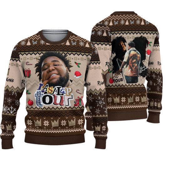 Rod Wave The Last Lap Tour Christmas Time Ugly Sweater