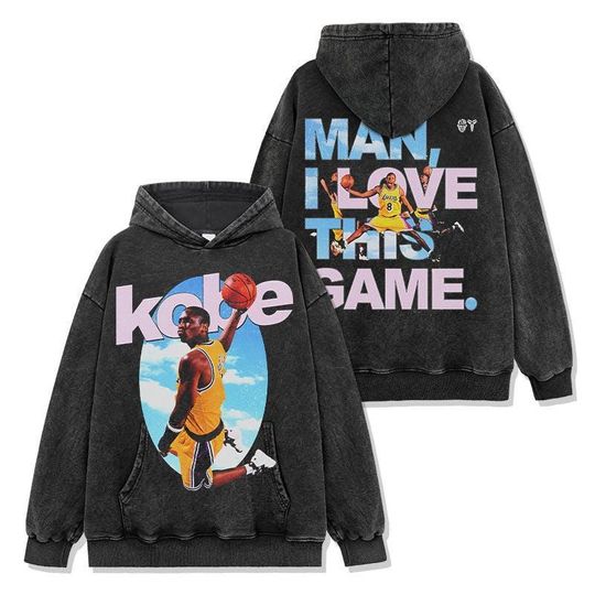 Kobe Bryant I love This Game Vintage Hoodie