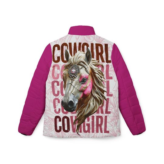 Cowgirl Chic Womens Puffer Jacket