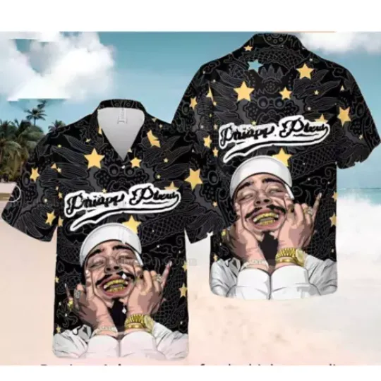 Hawaiian shirt music lovers, Post Malone Hawaiian Shirt