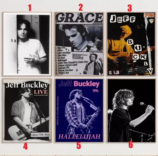 Custom Jeff Buckley Concert Vintage Poster