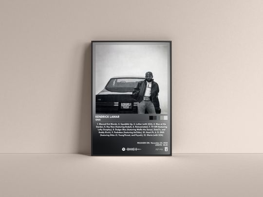 Kendrick Lamar GNX Poster, Kendrick Lamar Gift Poster