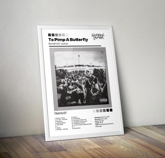 Kendrick Lamar, To Pimp A Butterfly, vintage poster