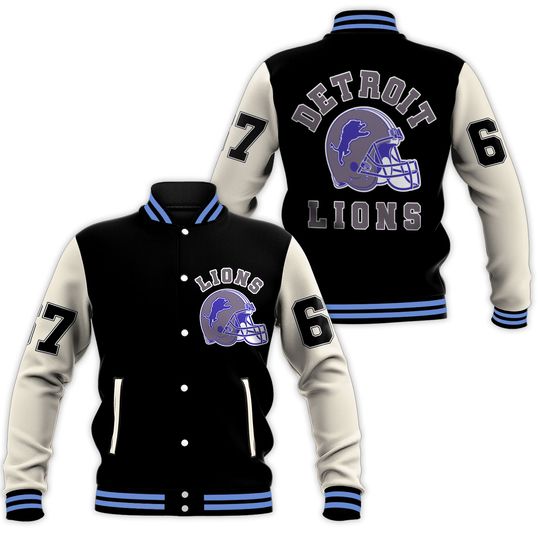 Eddie Brock Veemon/Axel Foley Detroit - Lions bomber cosplay Jacket For Mens | Hand Made Jacket
