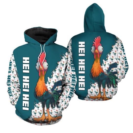 Heihei Legging Hoodie, Hei Hei The Rooster Shirt, Disney Moana Hoodie
