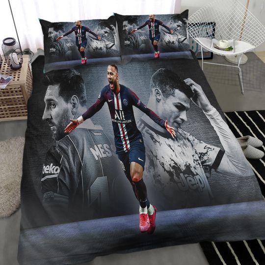 La Liga Neymar, Messi, Cristiano Ronaldo Bedding Set
