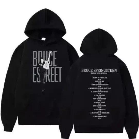 Bruce Springsteen & E Street Band Tour Hoodie Double-Sided Fan Gift