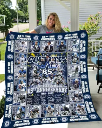 Dallas Cowboys The Cowboys 65th Anniversary 1960 2025 Fleece Blanket