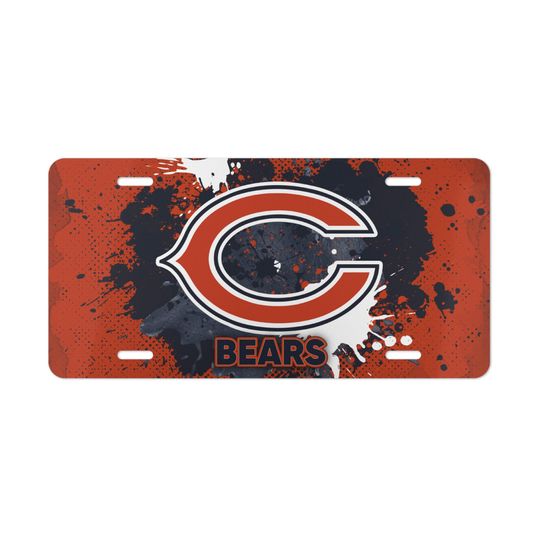 Chicago Bears License Plate for football Fan