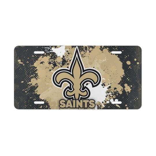 New Orleans Saints Vanity License Plate for football Fan