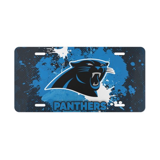 Carolina Panthers Vanity License Plate for football Fan