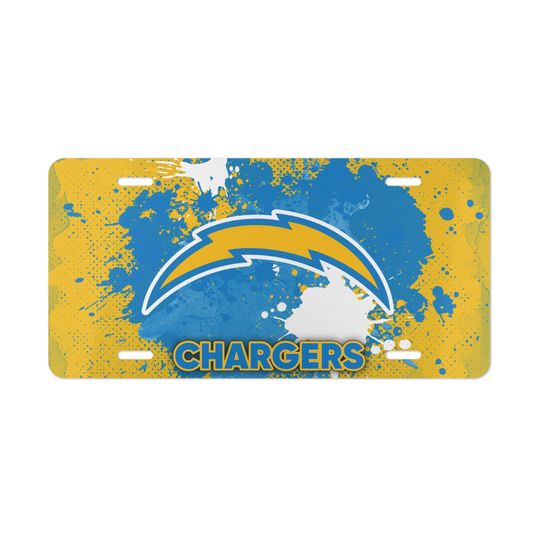 Los Angeles Chargers Vanity License Plate for Football