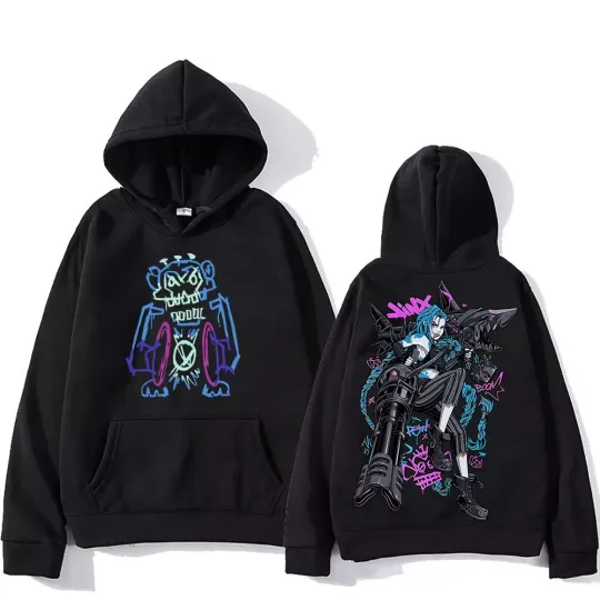 Jinx Arcane 2024 Hoodie For Fans Double-Sided Full Size