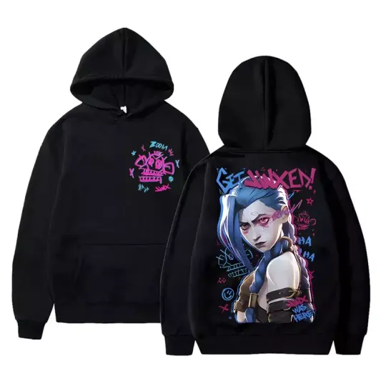 Arcane Jinx Hoodie For Fans Double-Sided Full Size