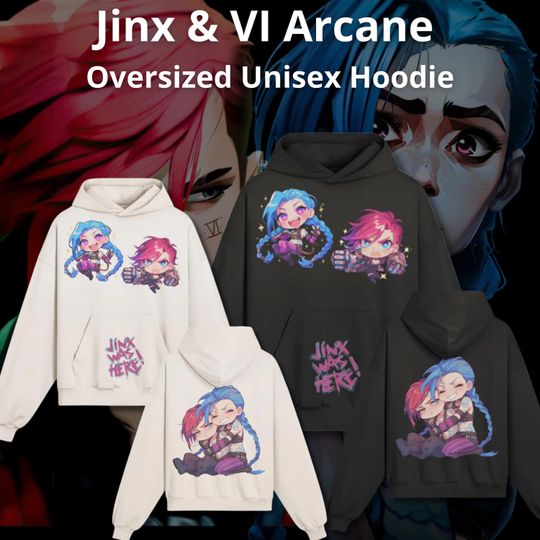 Jinx and Vi Arcane hoodie
