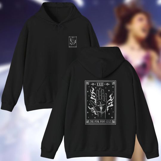Pink Pony Cult Tarot Card Hoodie - Midwest Princess Chappell Fan Merch Gift Pink Pony Club Good Luck Babe - Unisex Hooded Sweatshirt