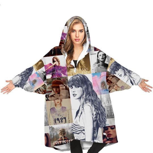 Taylors Eras Tour Merch Swifite Blanket Hoodie