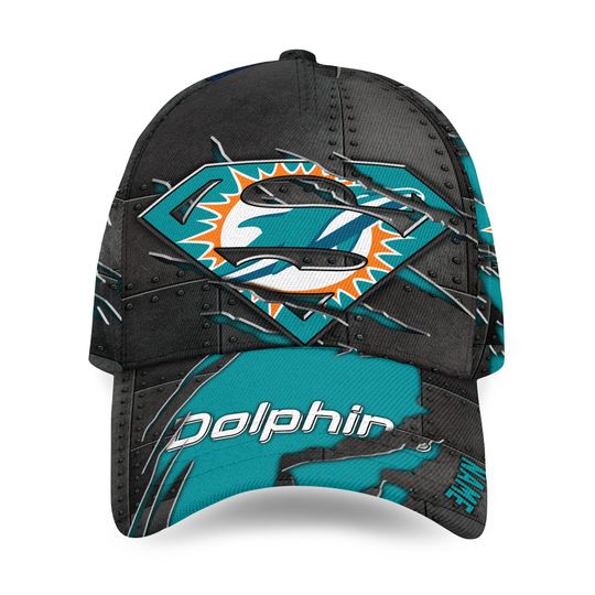 Personalized Miami Dolphins Superman All Over Print 3D Classic Cap