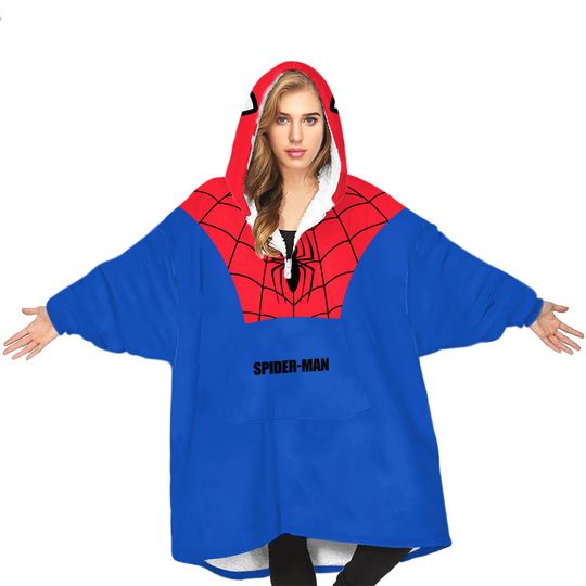 Marvel Spiderman Blanket Hoodie for Boys - Spiderman Gifts for Boys