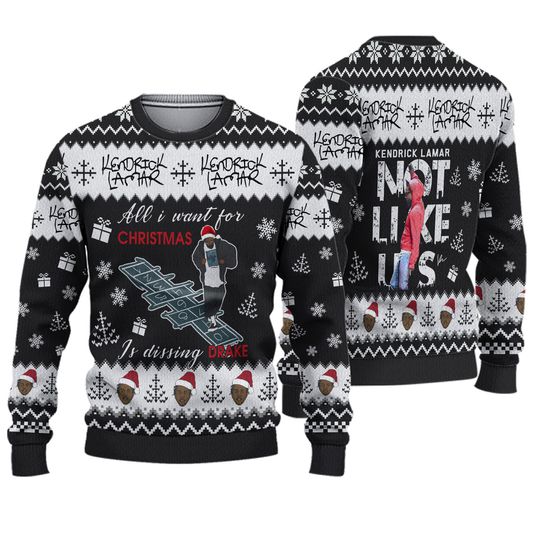 Kendrick Lamar The Not Like Us Says OVHOE All I Want For Christmas Ugly Sweater