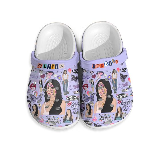 Olivia Rodrigo Music Clogs Shoes Comfortable For Men Women