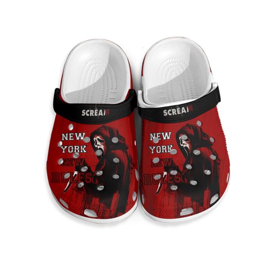 Ghostface Shoes, Ghostface Shoes, Scream Disney Clogs